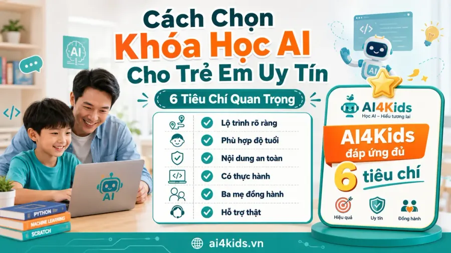 Khóa học AI cho trẻ 10 tuổi ở Mỹ