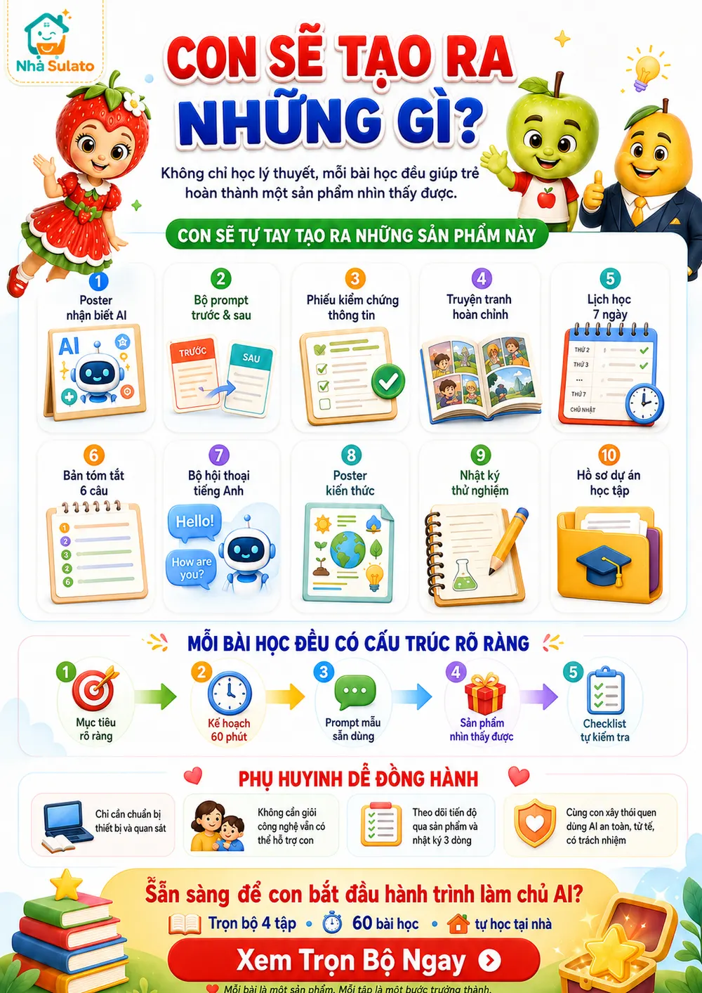 Các sản phẩm con sẽ tự tay tạo ra